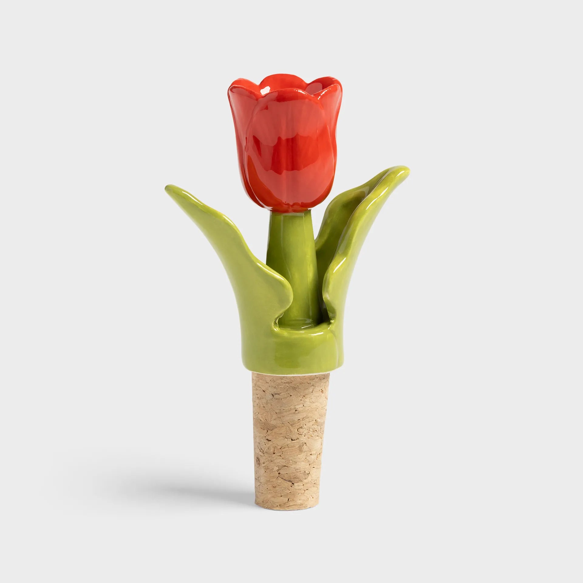 Bottle Stopper Tulpe rot
