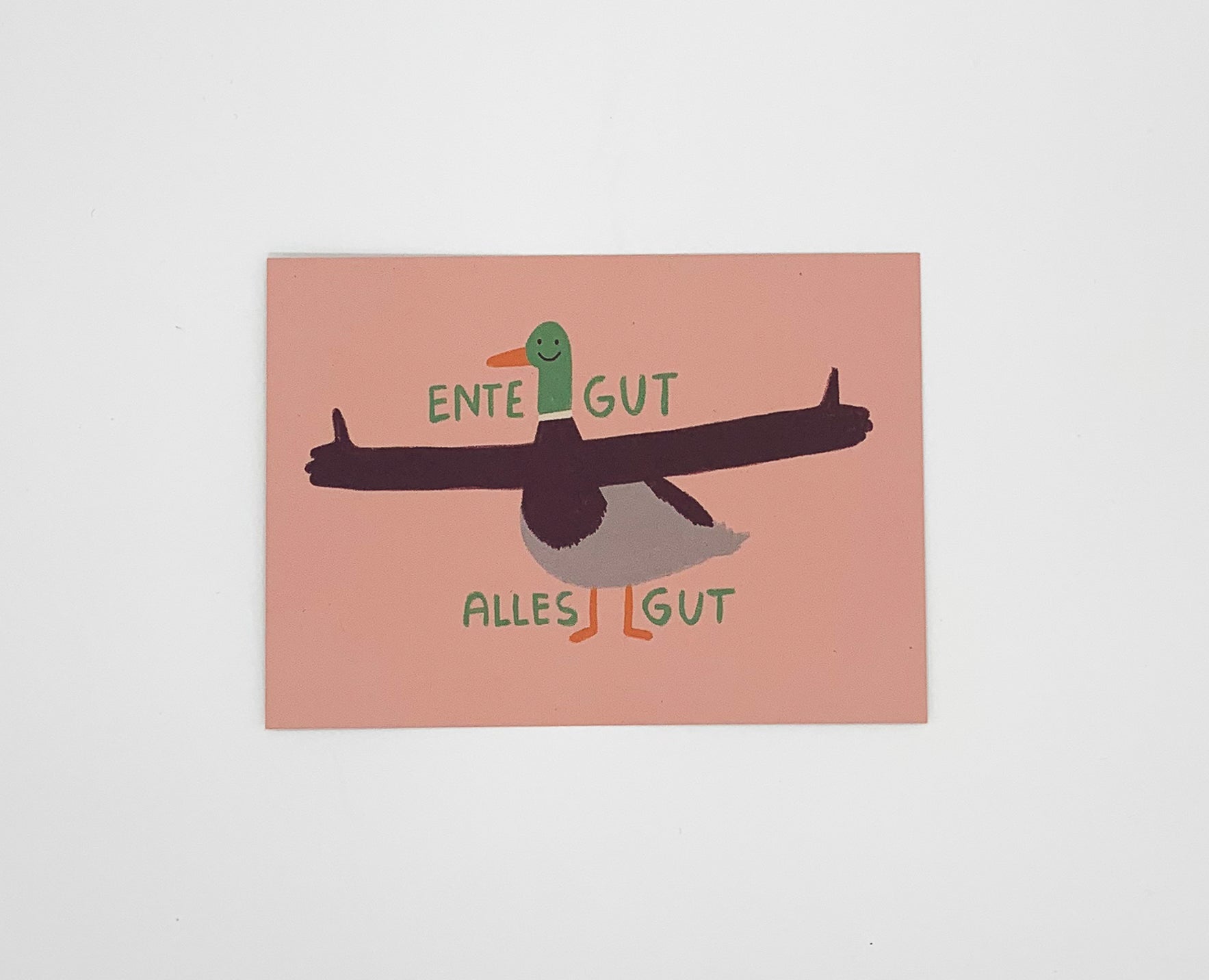 Postkarte Ente gut alles gut