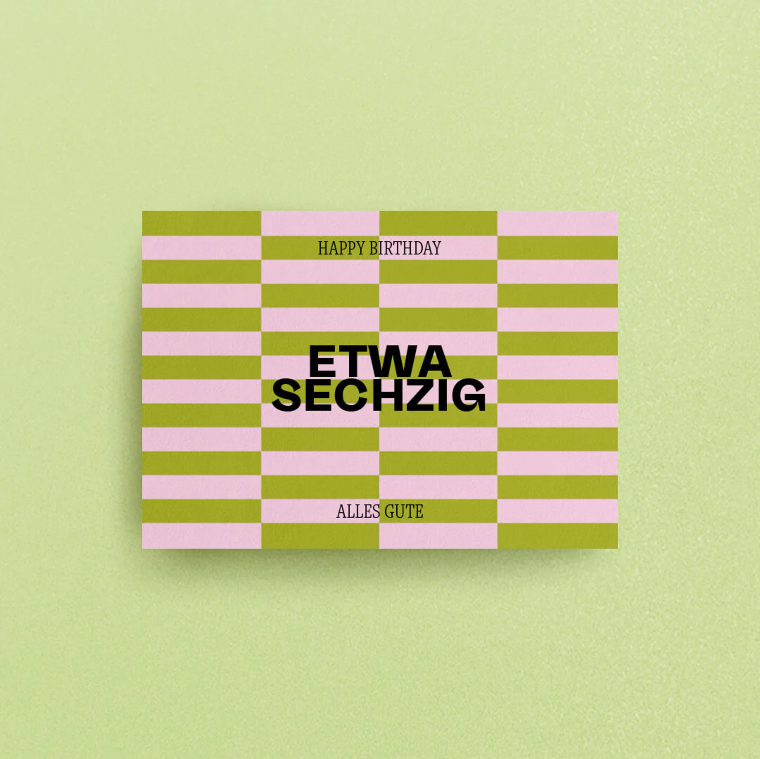 Postkarte ETWA SECHZIG