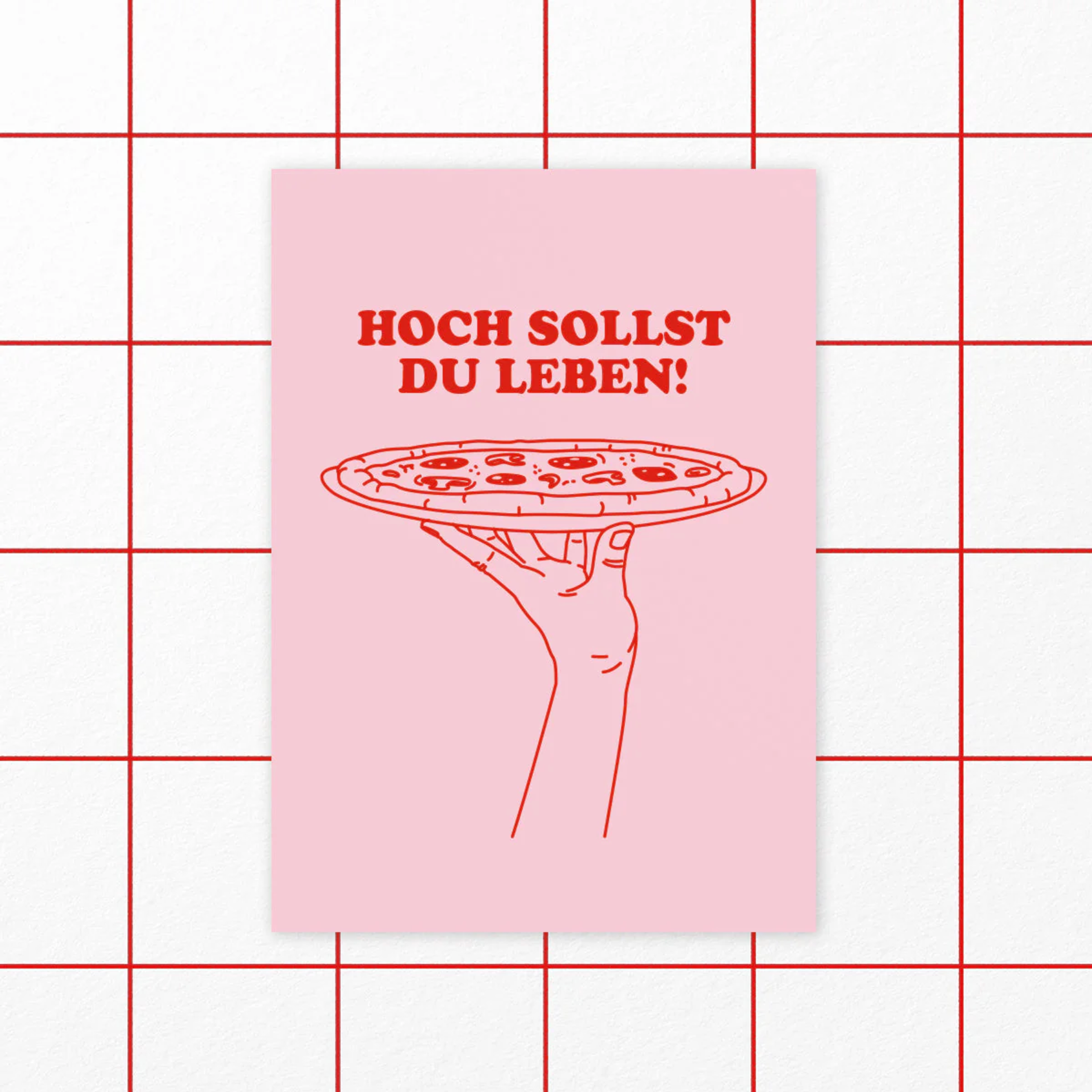 Postkarte HOCH SOLLST DU LEBEN