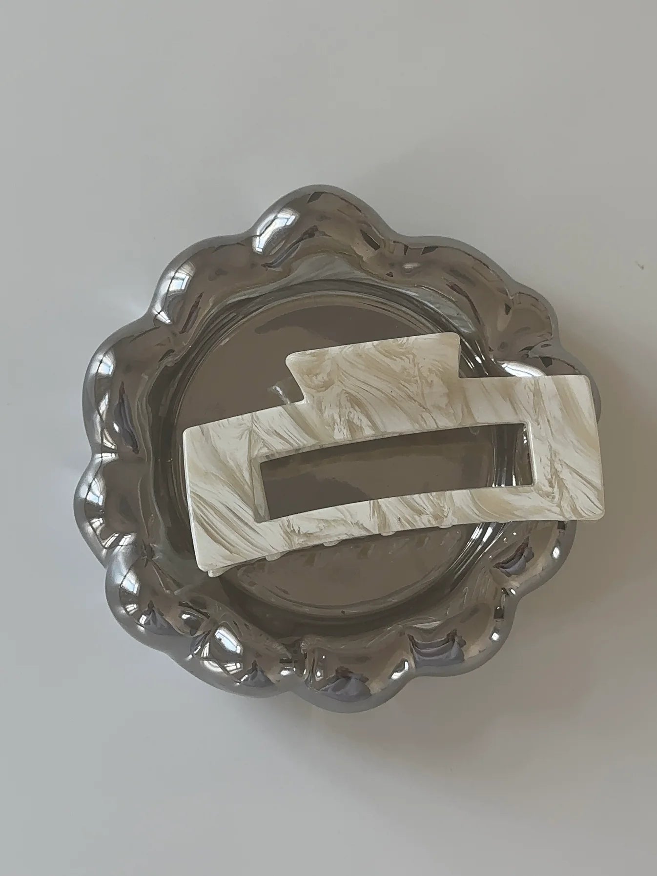 MILA CLIP - weiß-beige