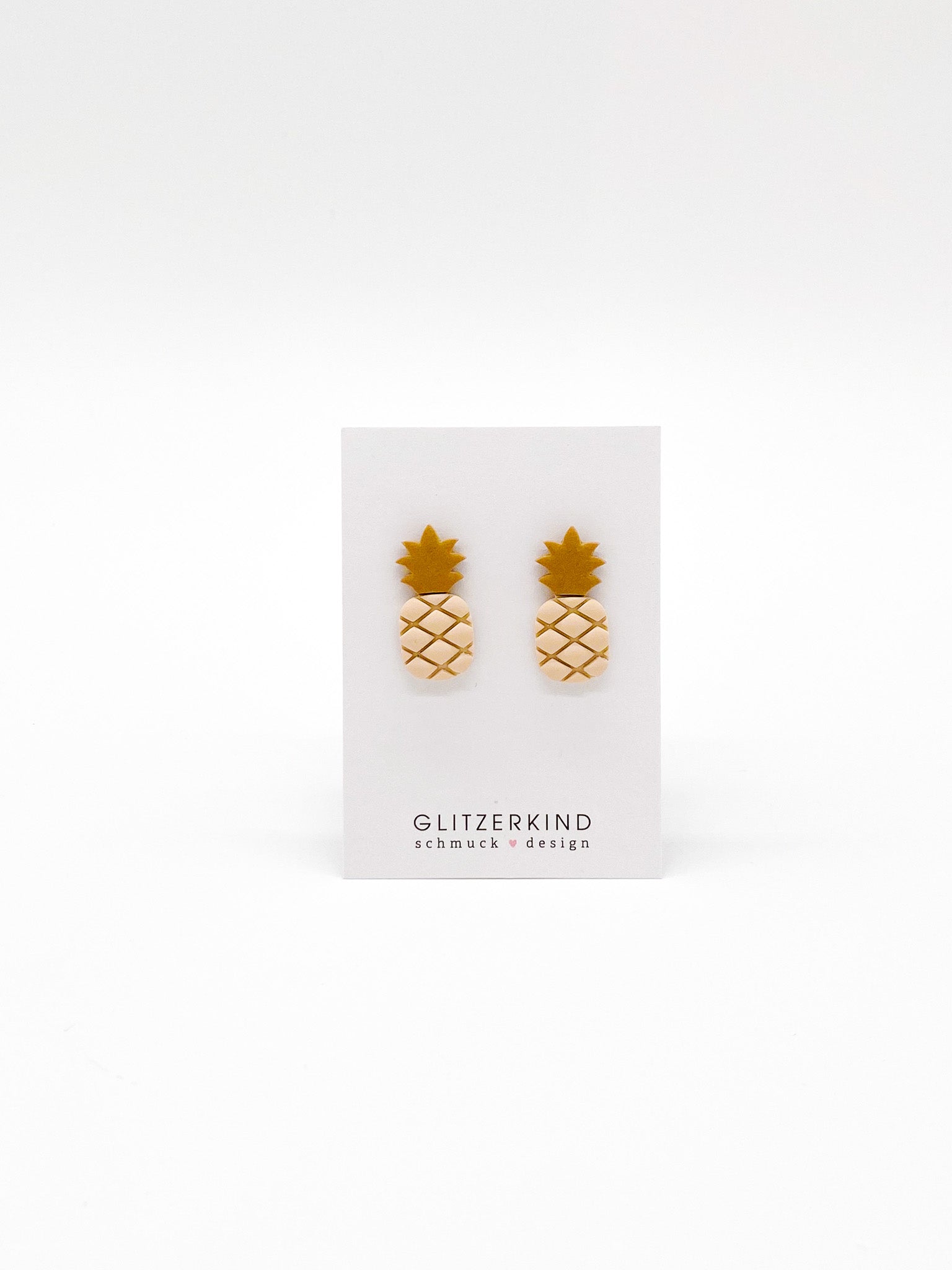 Ohrstecker Ananas mittel