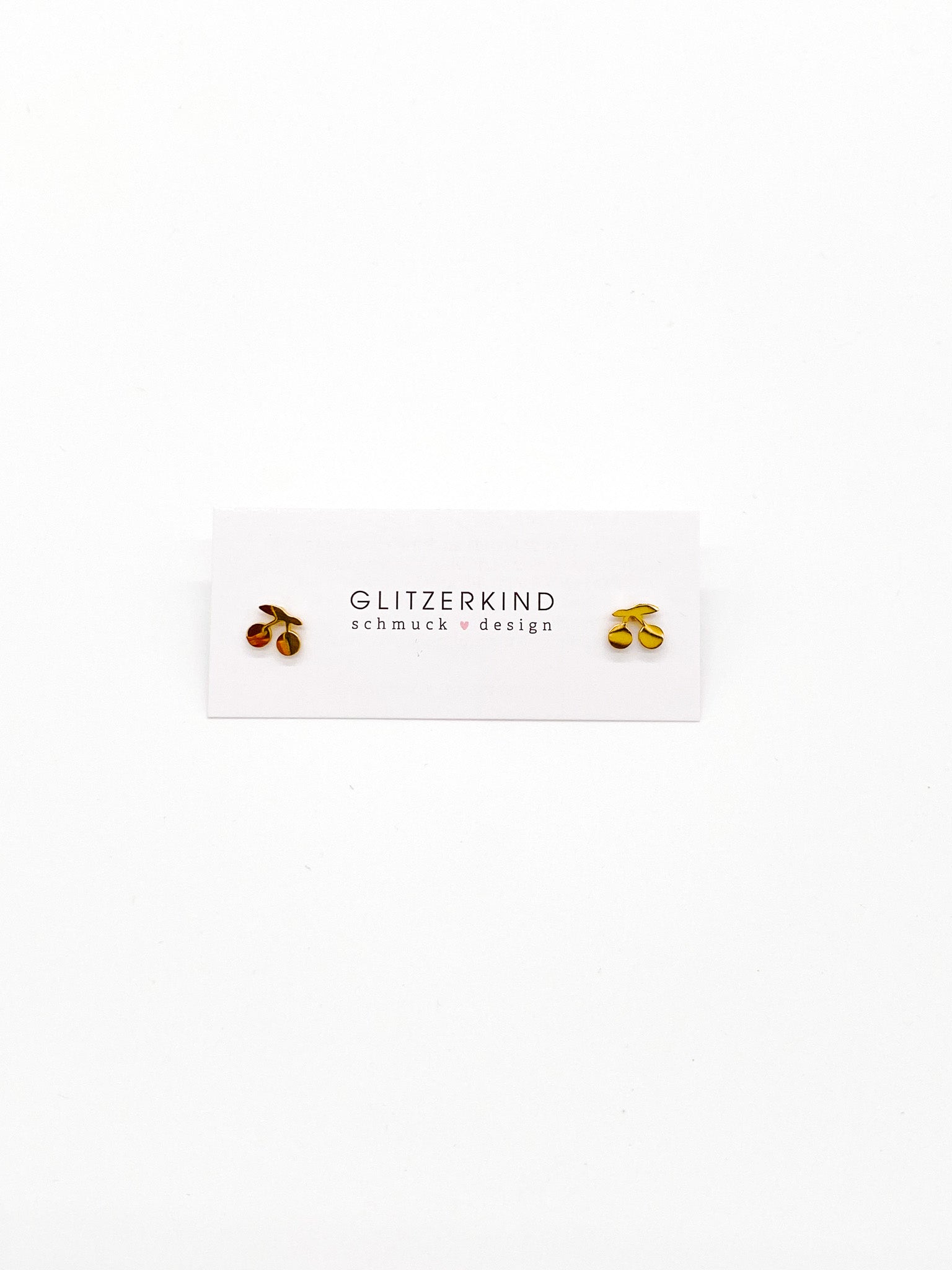Ohrstecker Kirschen gold