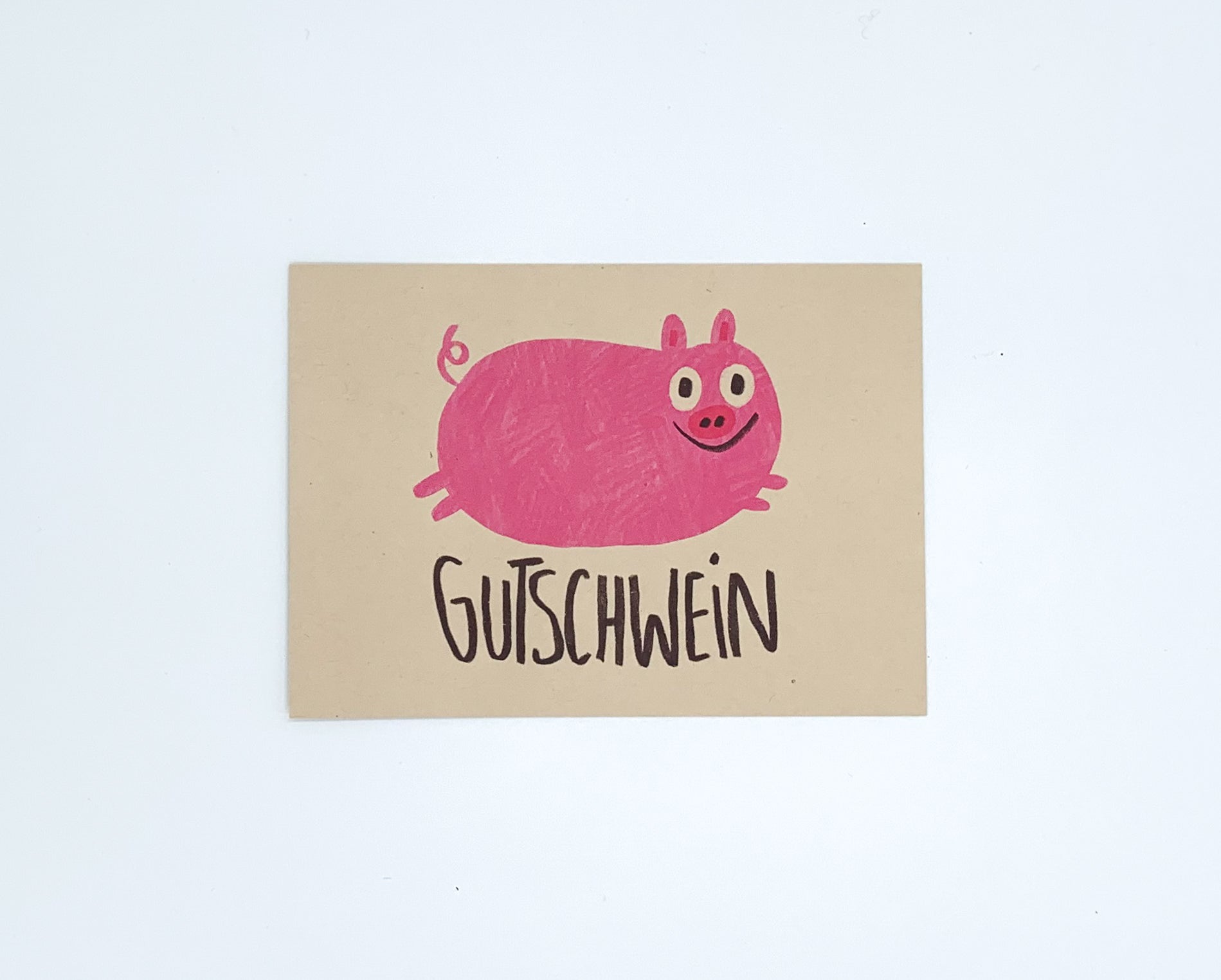 Postkarte Gutschwein
