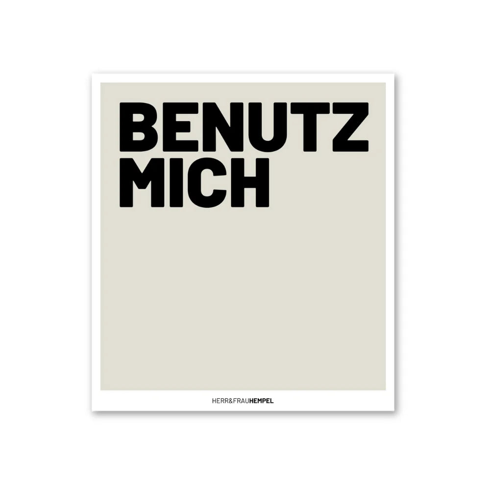 Schwammtuch - Benutz mich