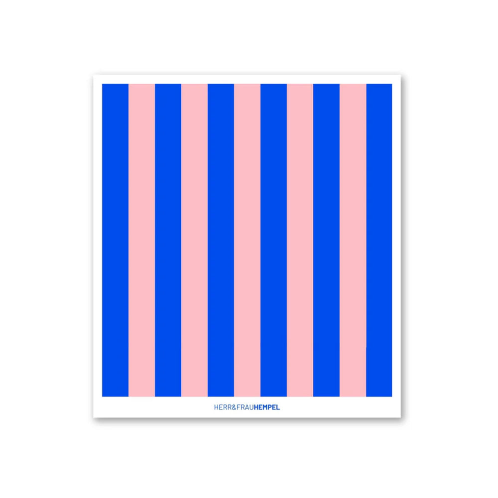 Schwammtuch - Streifen rosa-blau