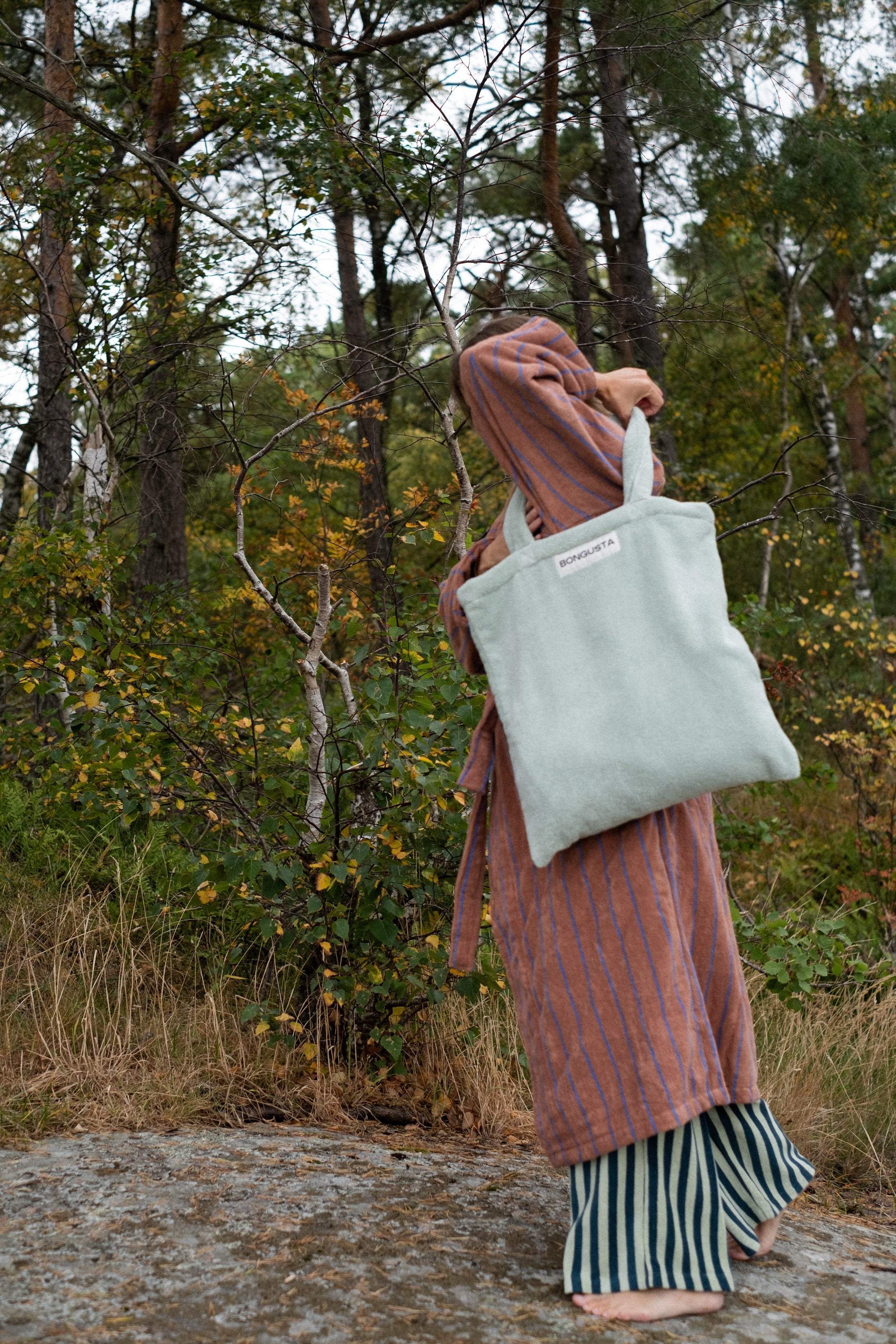 Frottee-Totebag SILVER SAGE