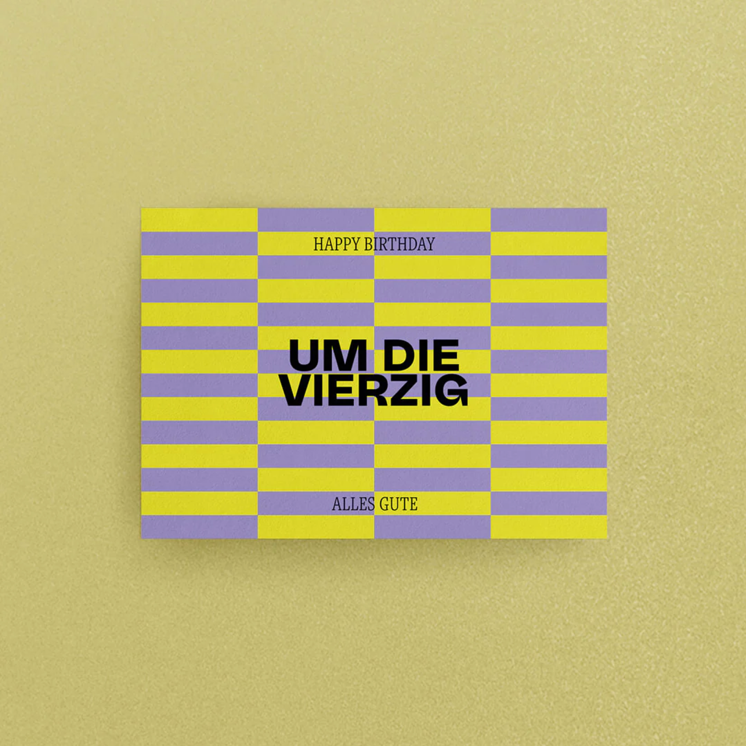 Postkarte UM DIE VIERZIG