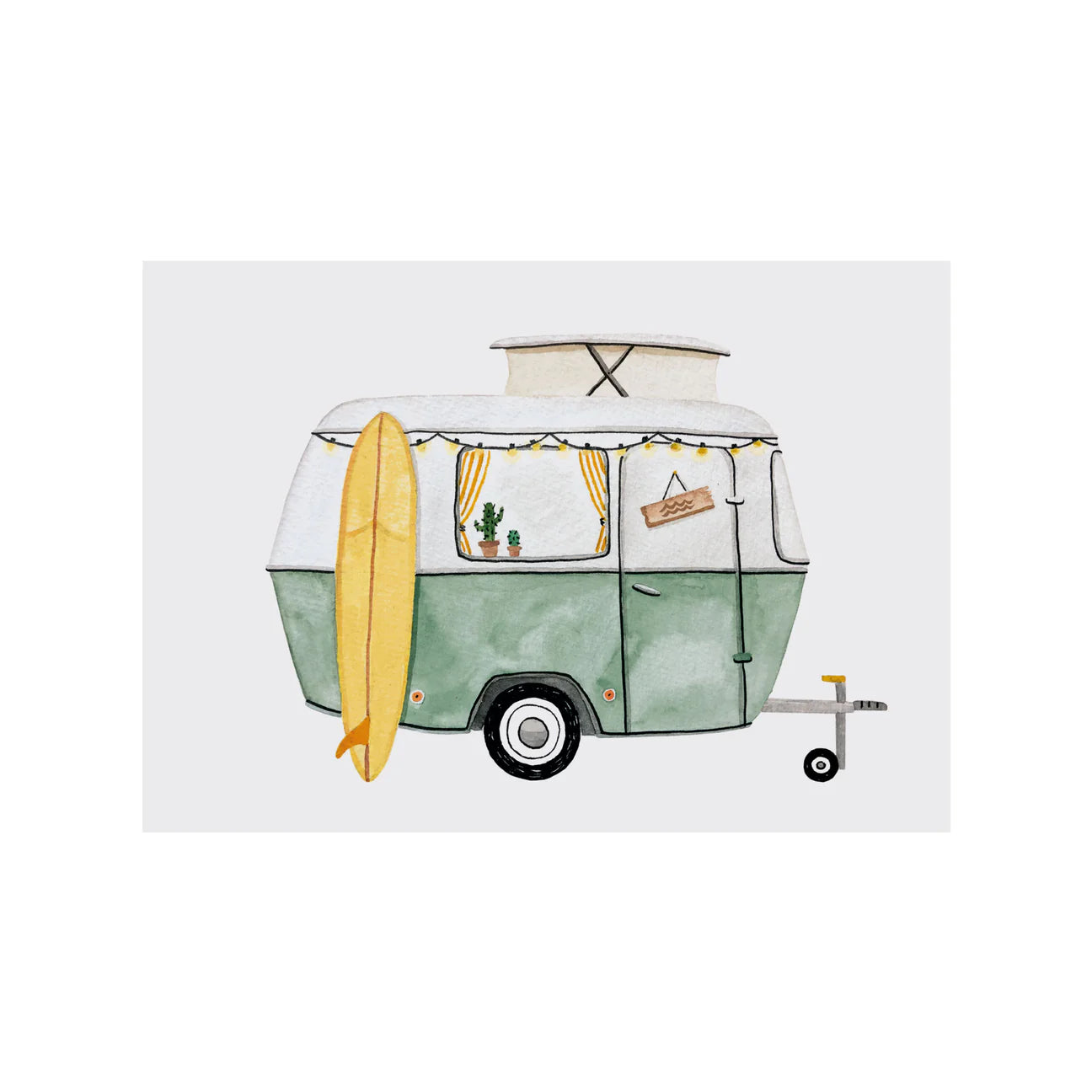 Postkarte Wohnwagen "Puck"