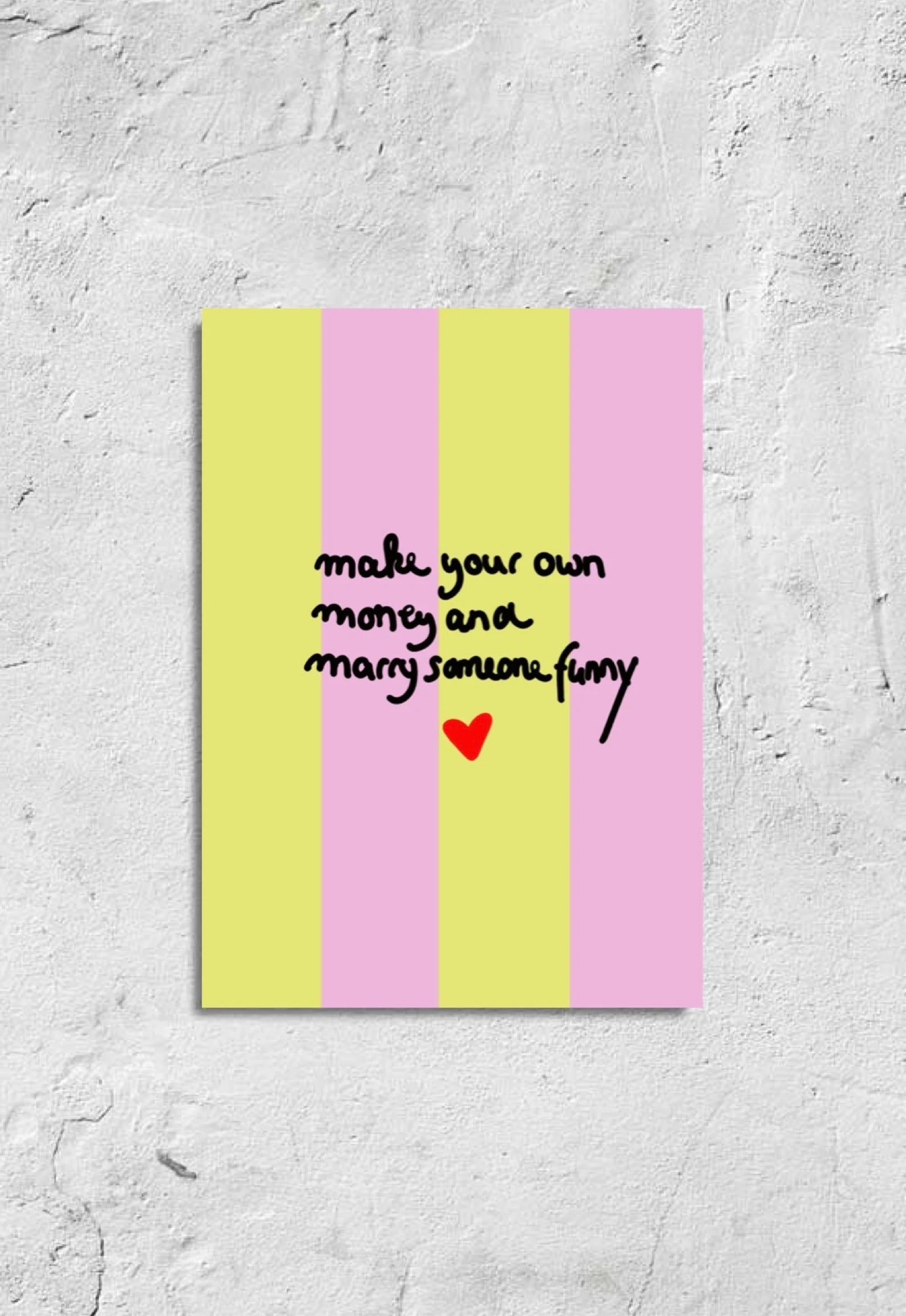 Postkarte make your own money