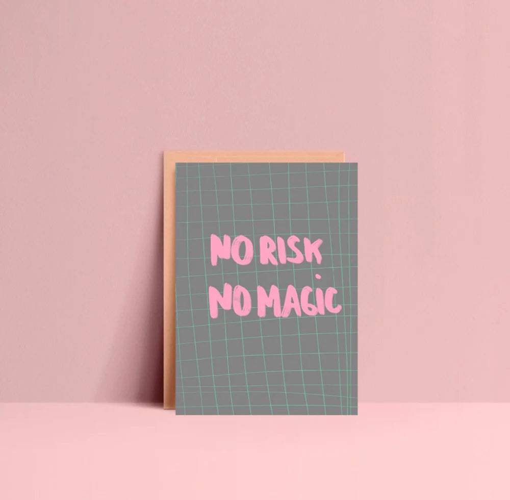 Postkarte no risk no magic