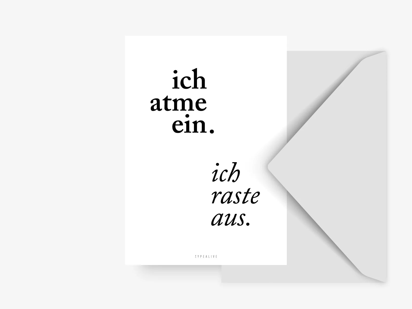 Postkarte Ich Atme Ein