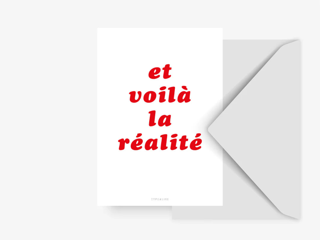 Postkarte Réalité No. 3