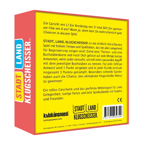 Spiel Stadt, Land, Klugscheisser