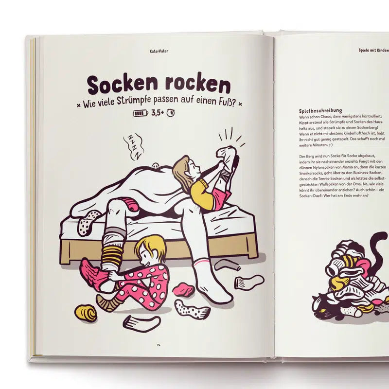 Kater Vater: 40 Papa-Kind-Spiele im Liegen