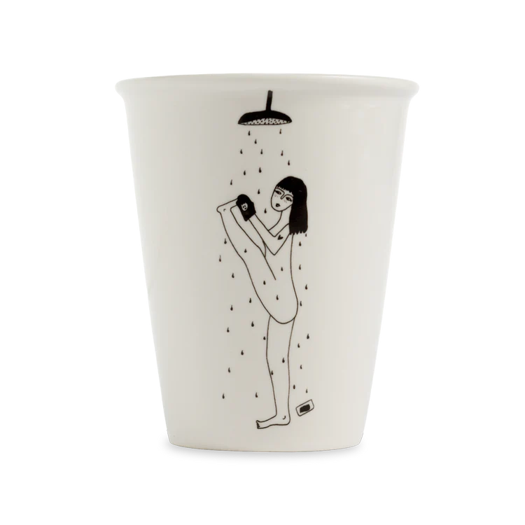 Becher Yoga in the shower