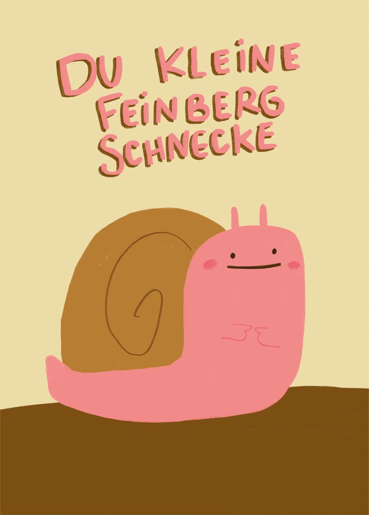 Postkarte Feinbergschnecke