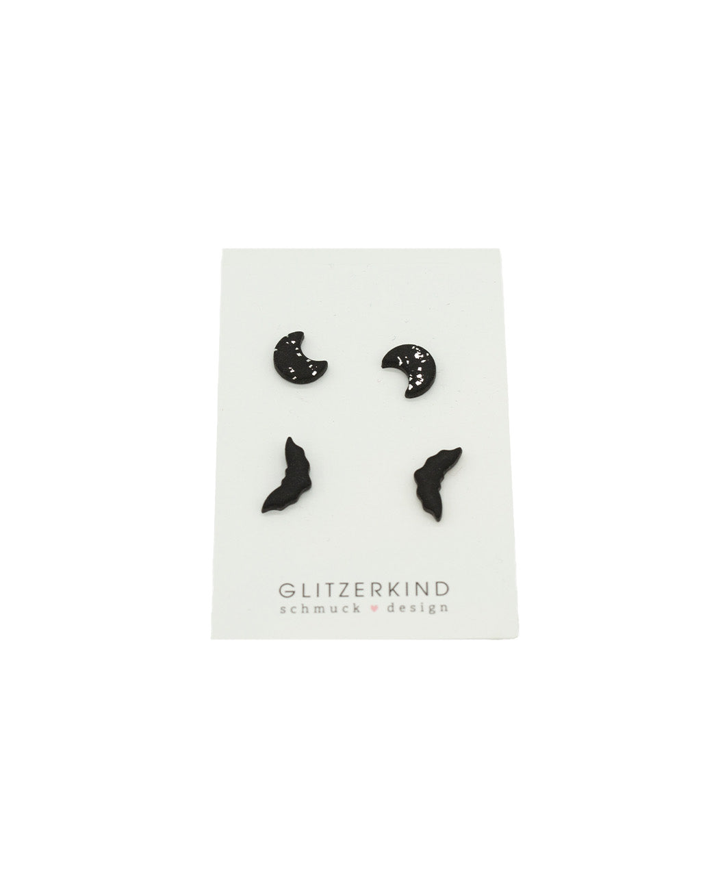 Ohrstecker Mond & Fledermaus