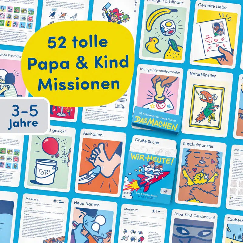 DAS MACHEN WIR HEUTE! - Das Spiel mit 52 Missionen für Papa & Kind