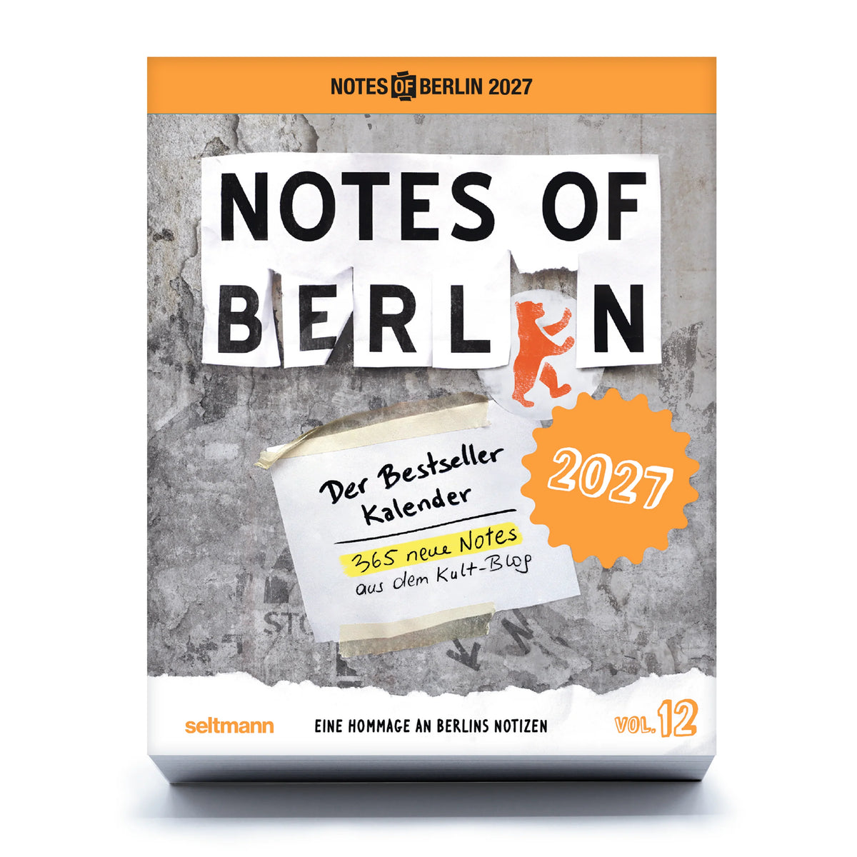 Tagesabreißkalender Notes of Berlin 2027