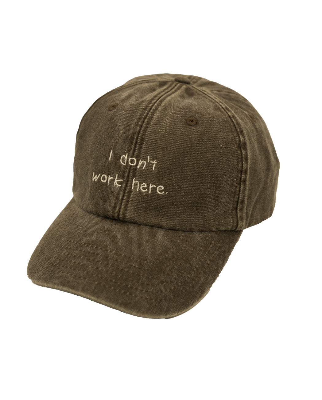 "I don´t work here"  Dad Cap - braun