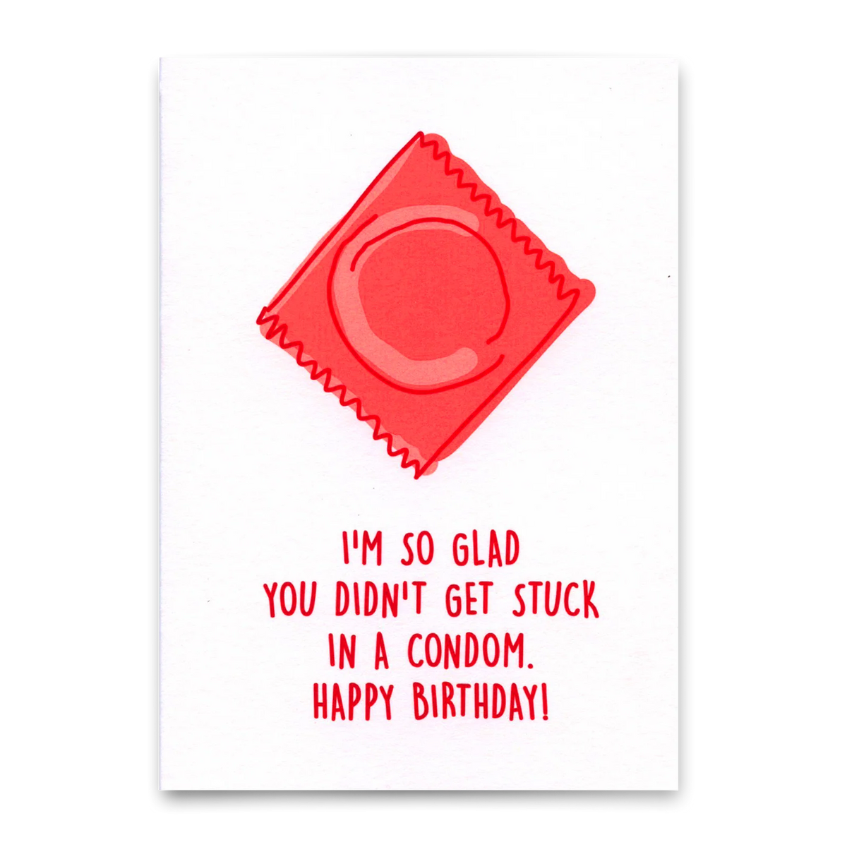 Postkarte "condom"