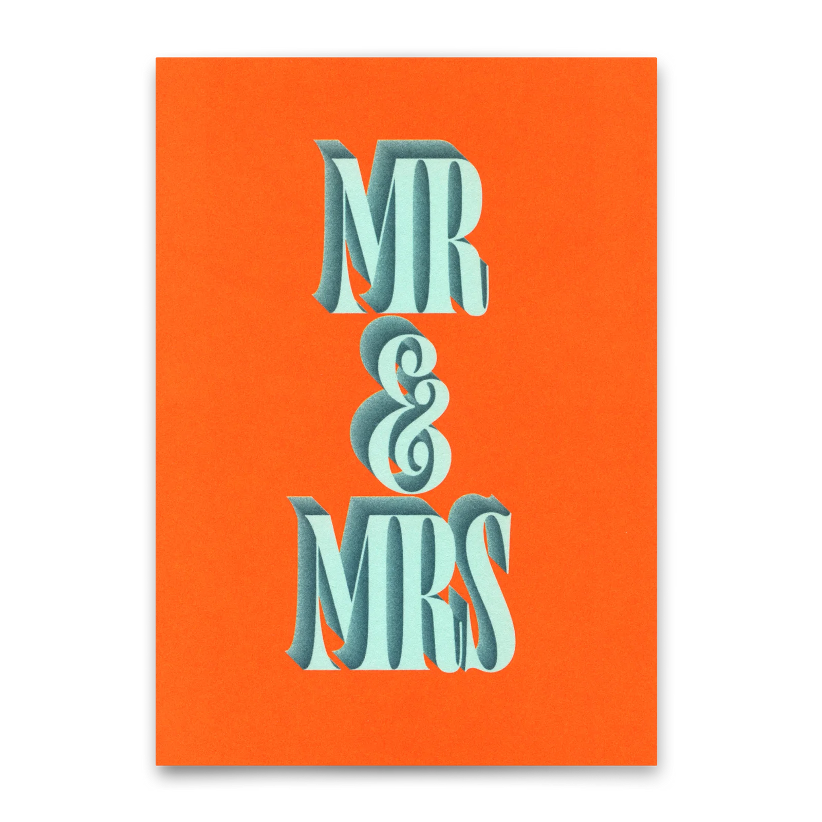 Postkarte "Mr & Mrs"
