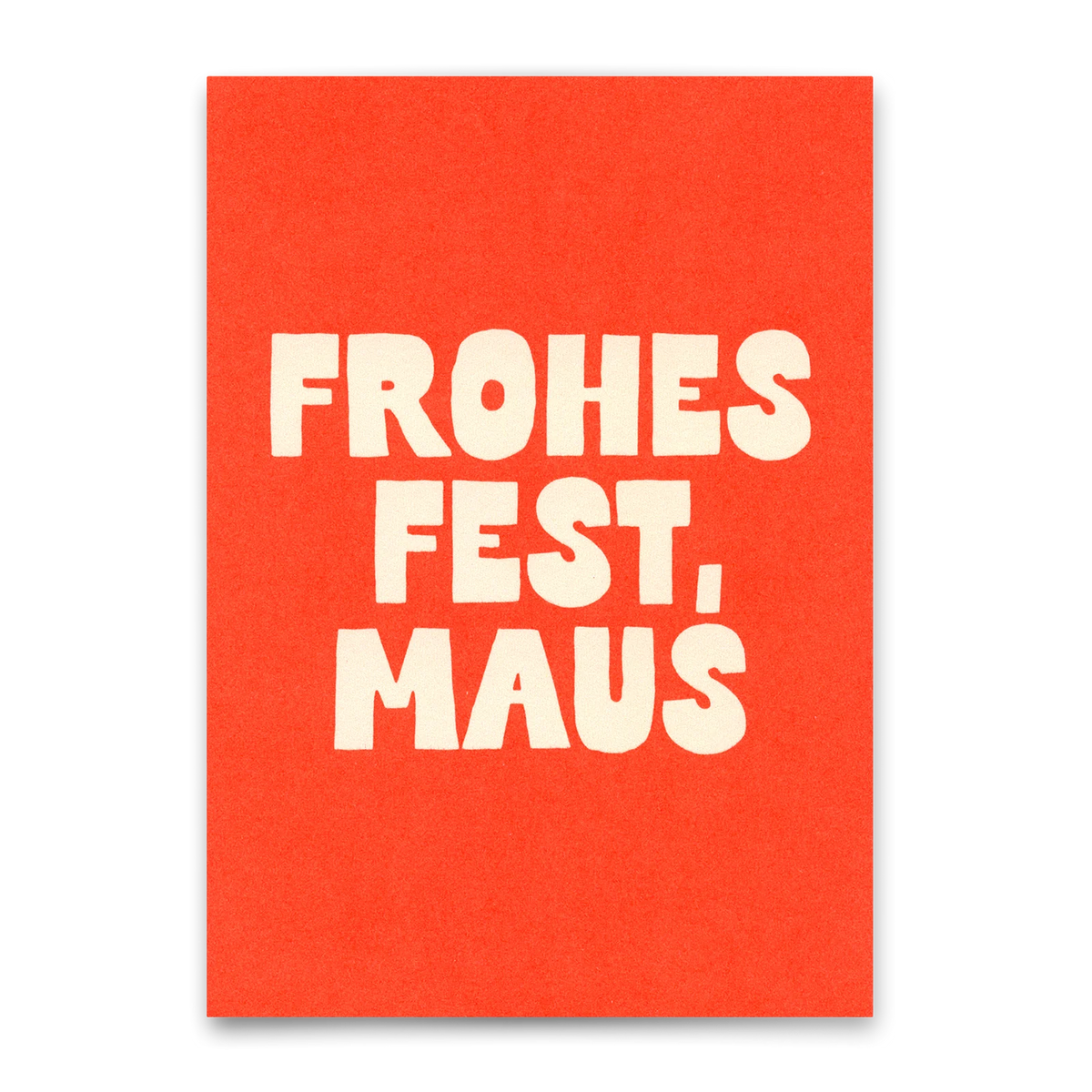 Postkarte "Frohes Fest Maus"