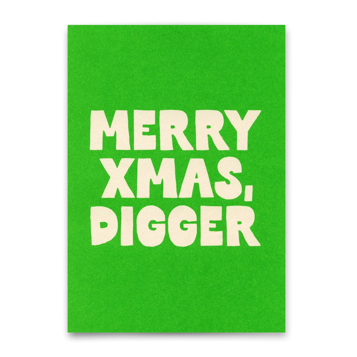 Postkarte "Merry Xmas Digger"