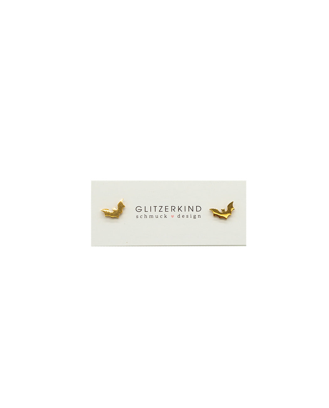 Ohrstecker Fledermaus (gold)