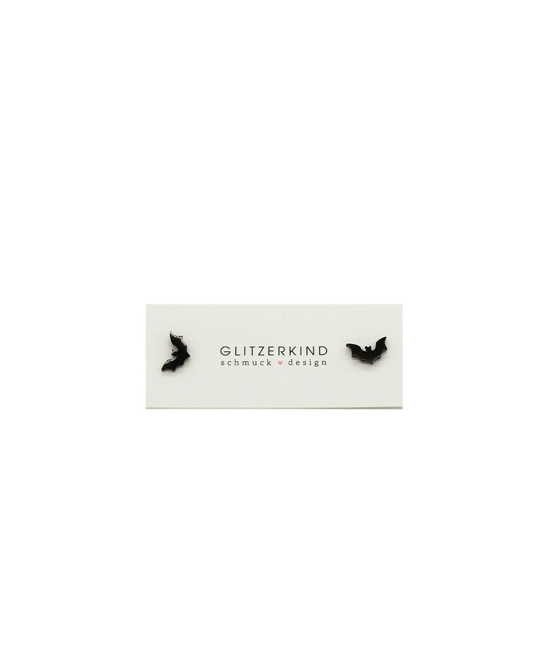 Ohrstecker Fledermaus (schwarz)