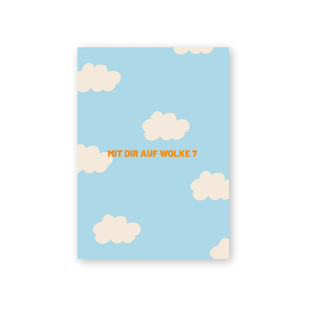 Postkarte WOLKE 7
