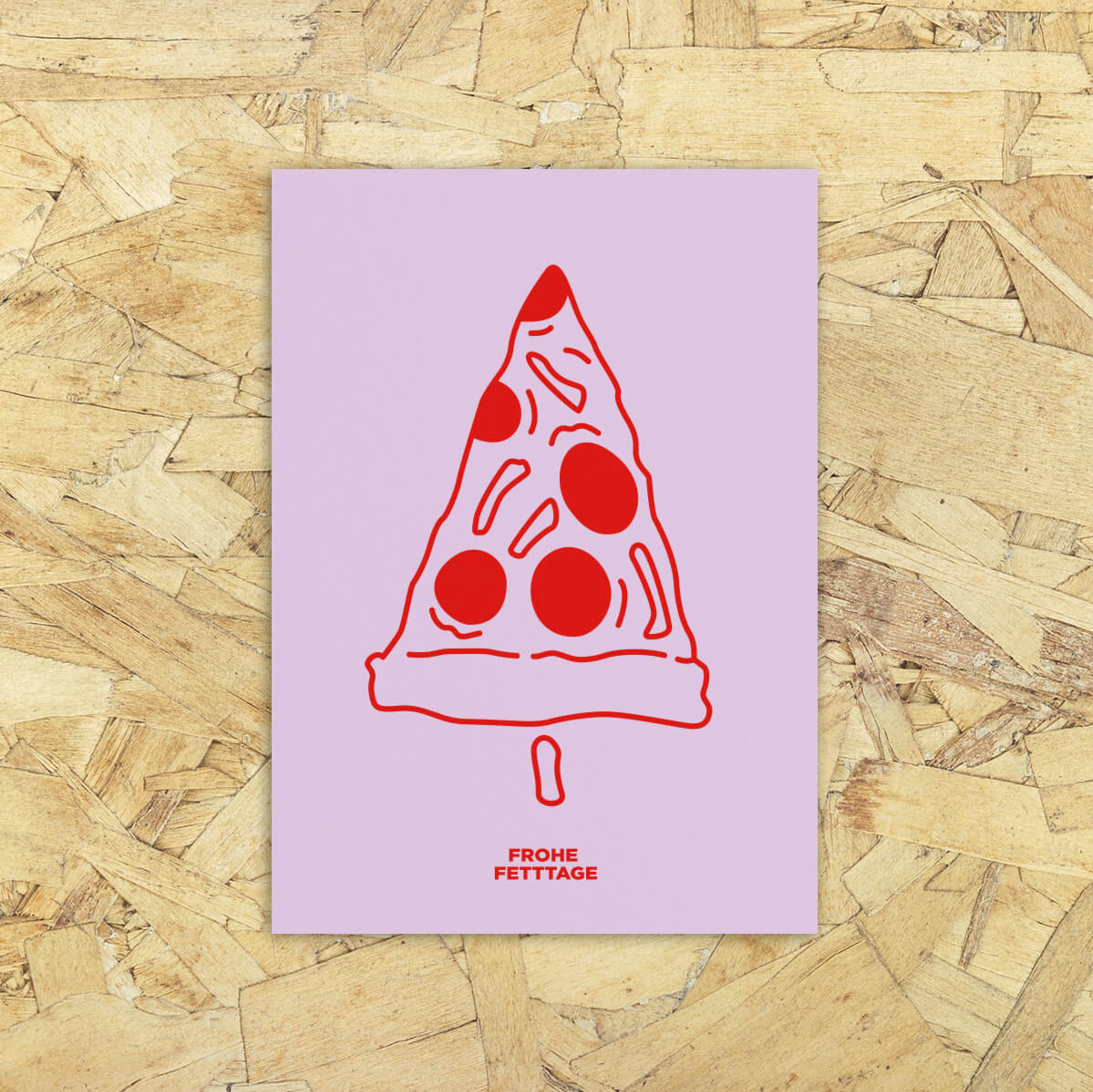 Postkarte FROHE FETTTAGE