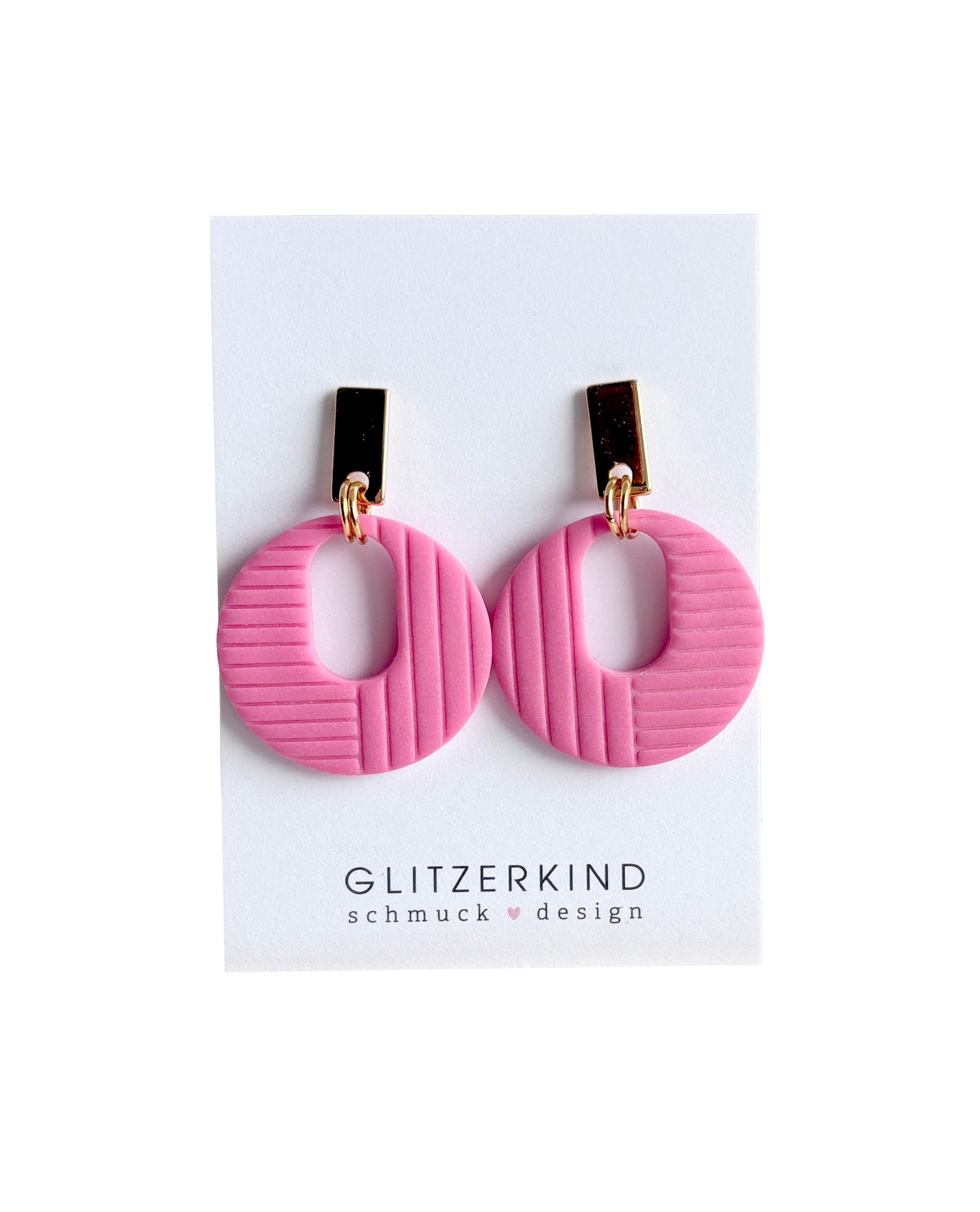 Ohrhänger HEIDI rosa - gold