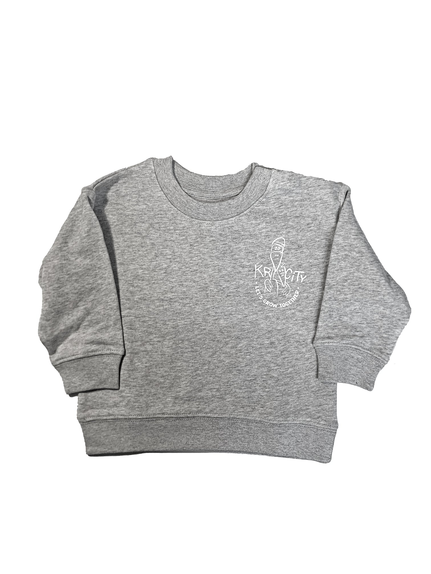 Baby Crewneck -  hellgrau meliert