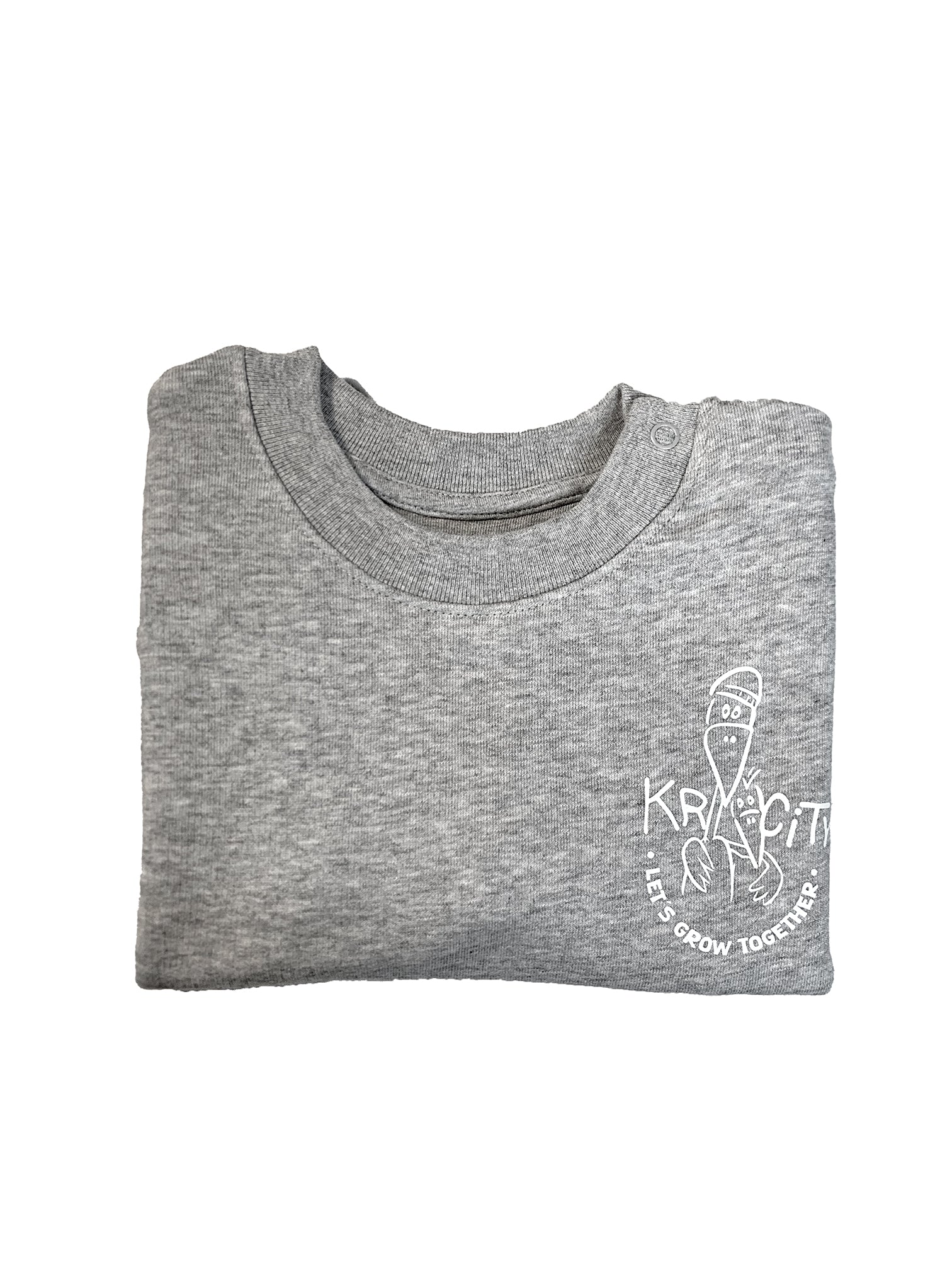 Baby Crewneck -  hellgrau meliert