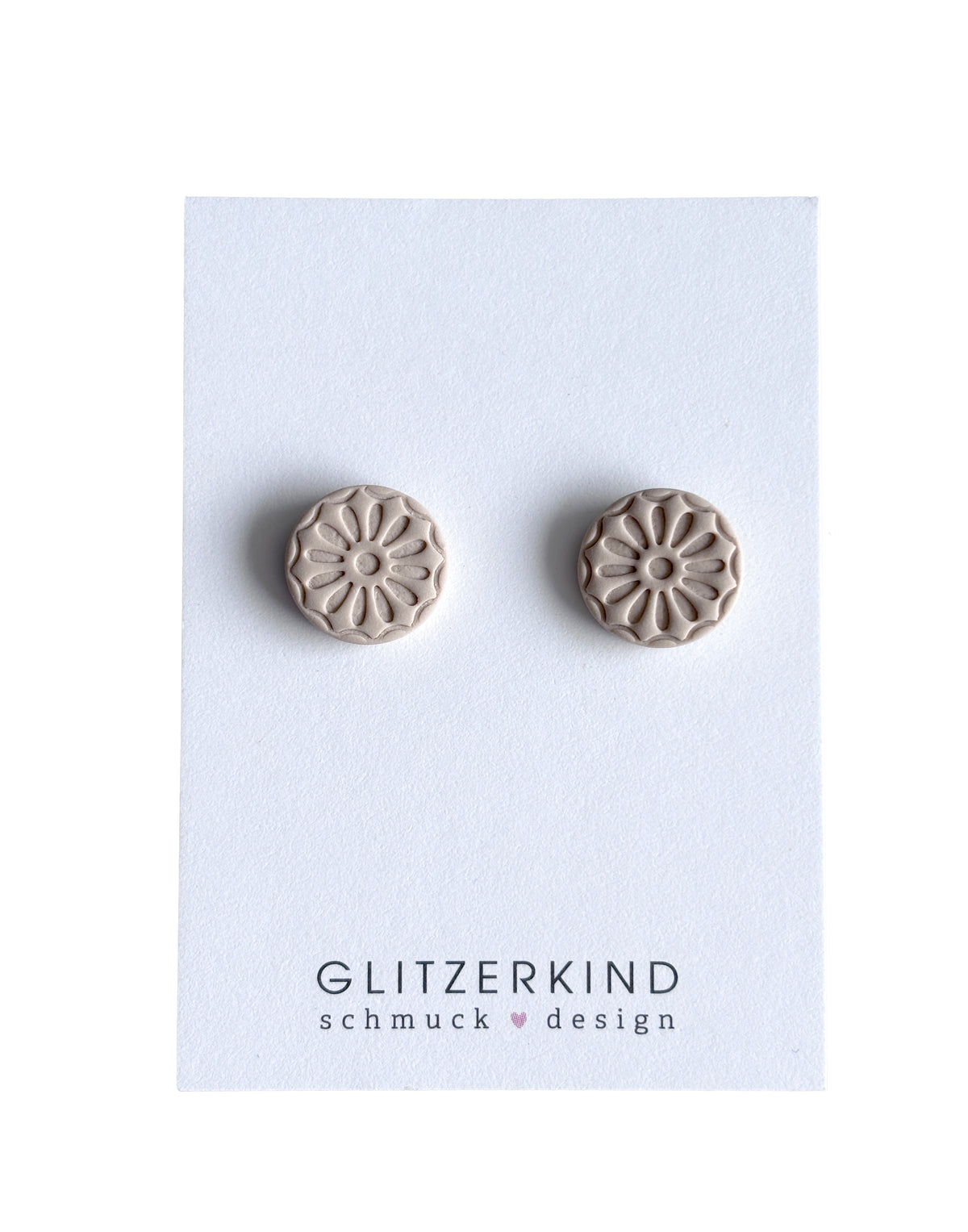Ohrstecker Leila - beige