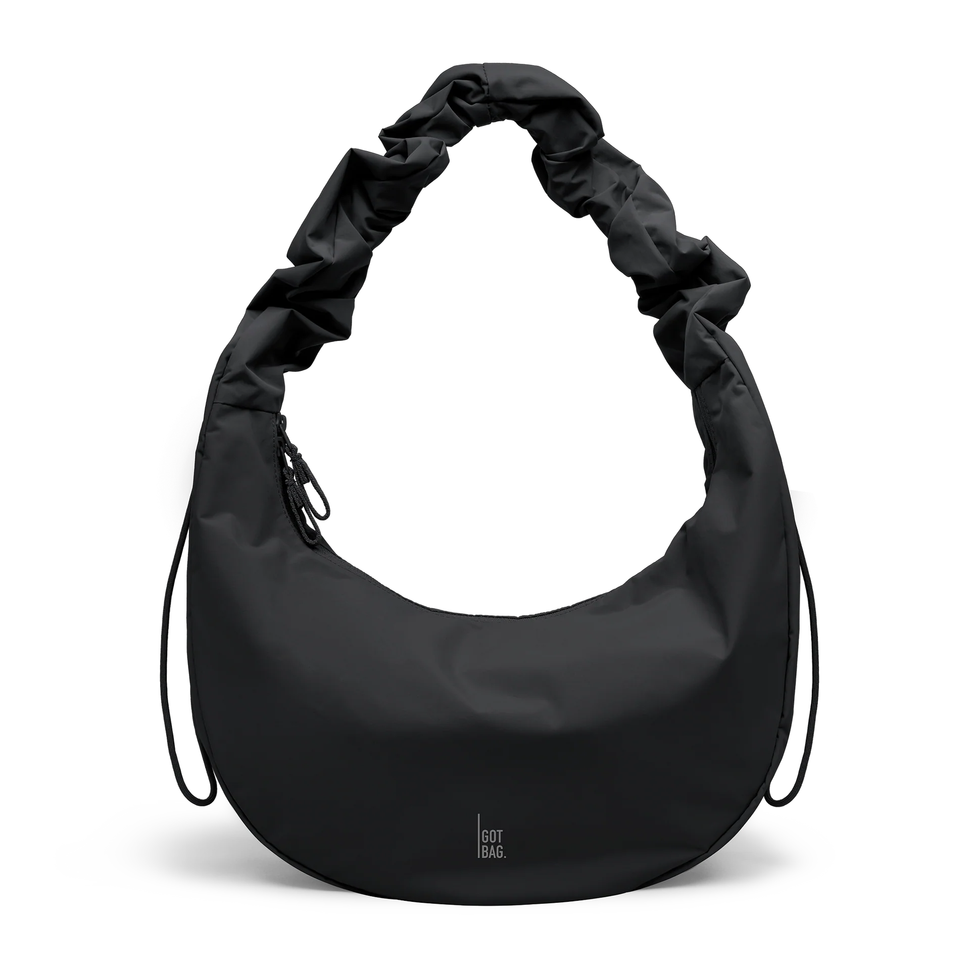 Moon Bag Ruffle - Monochrome Black