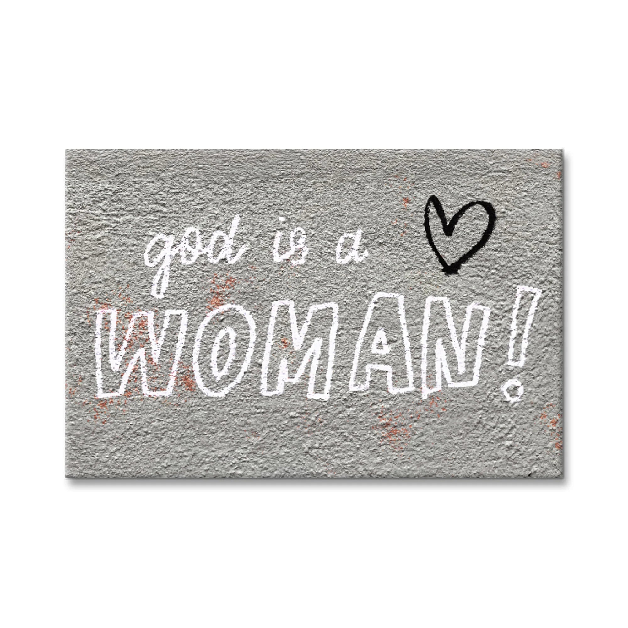 Magnet "God is a woman" von Notes of Berlin