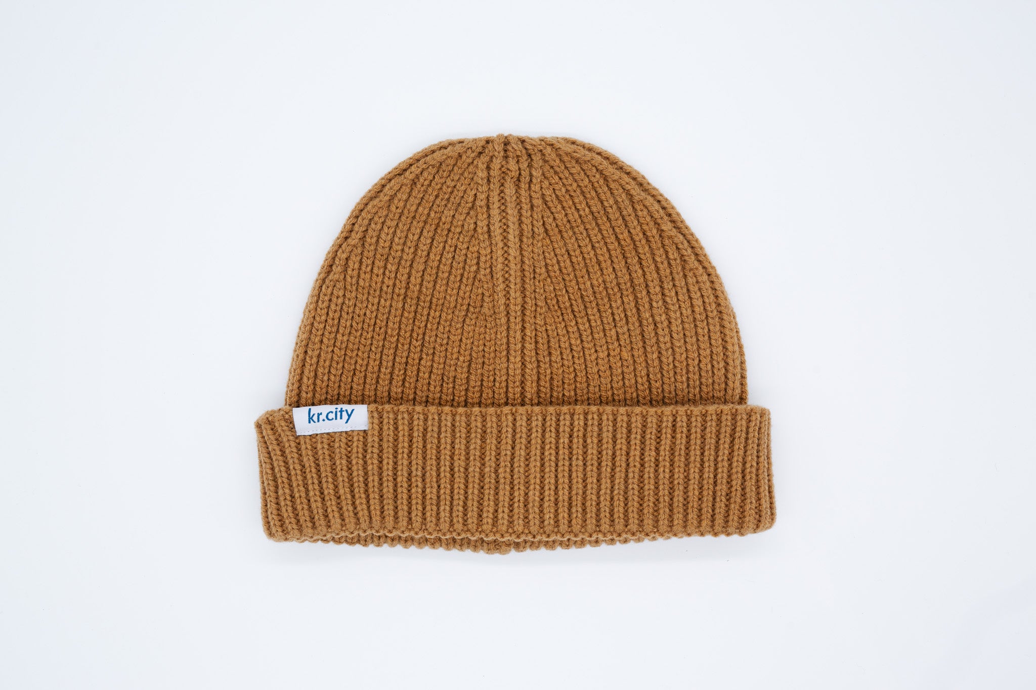 Fischer-Beanie - ockergelb
