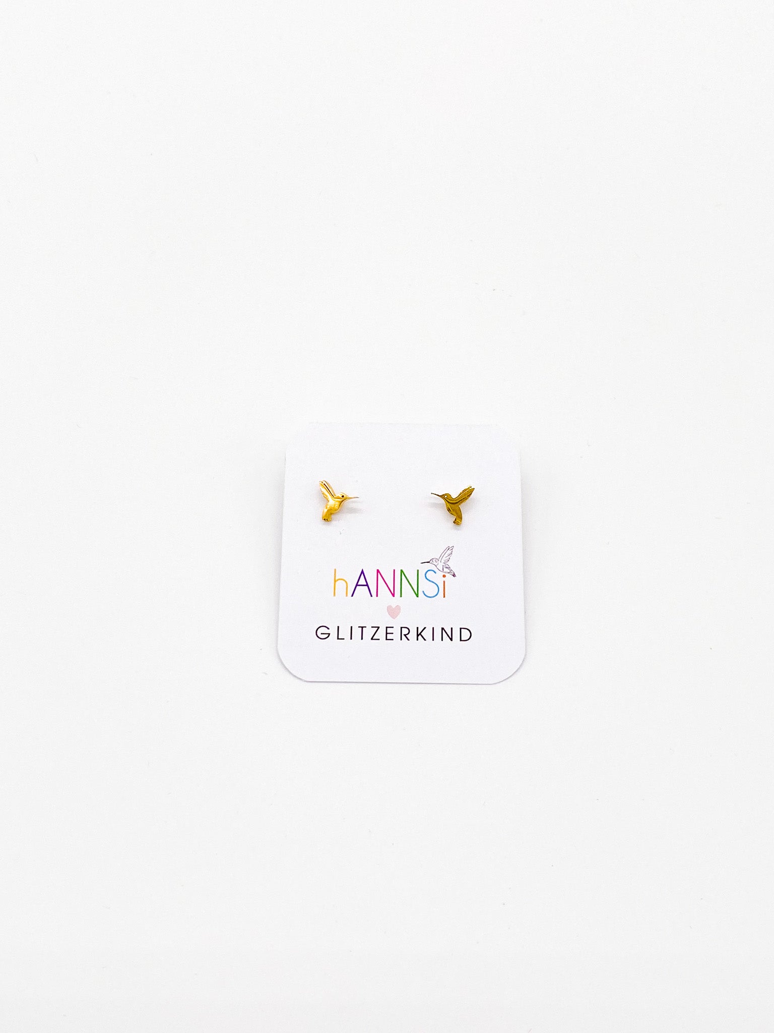 Ohrstecker Kolibri gold