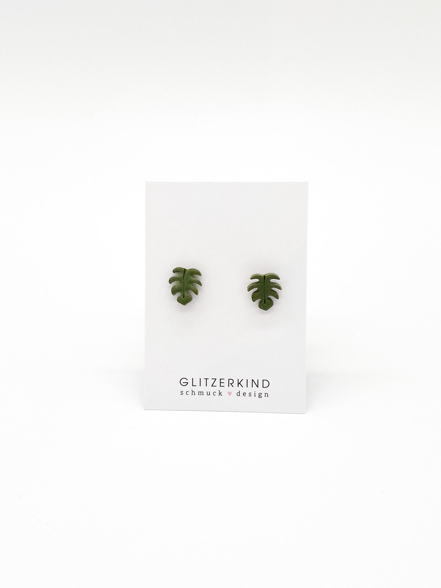 Ohrstecker Monstera mini
