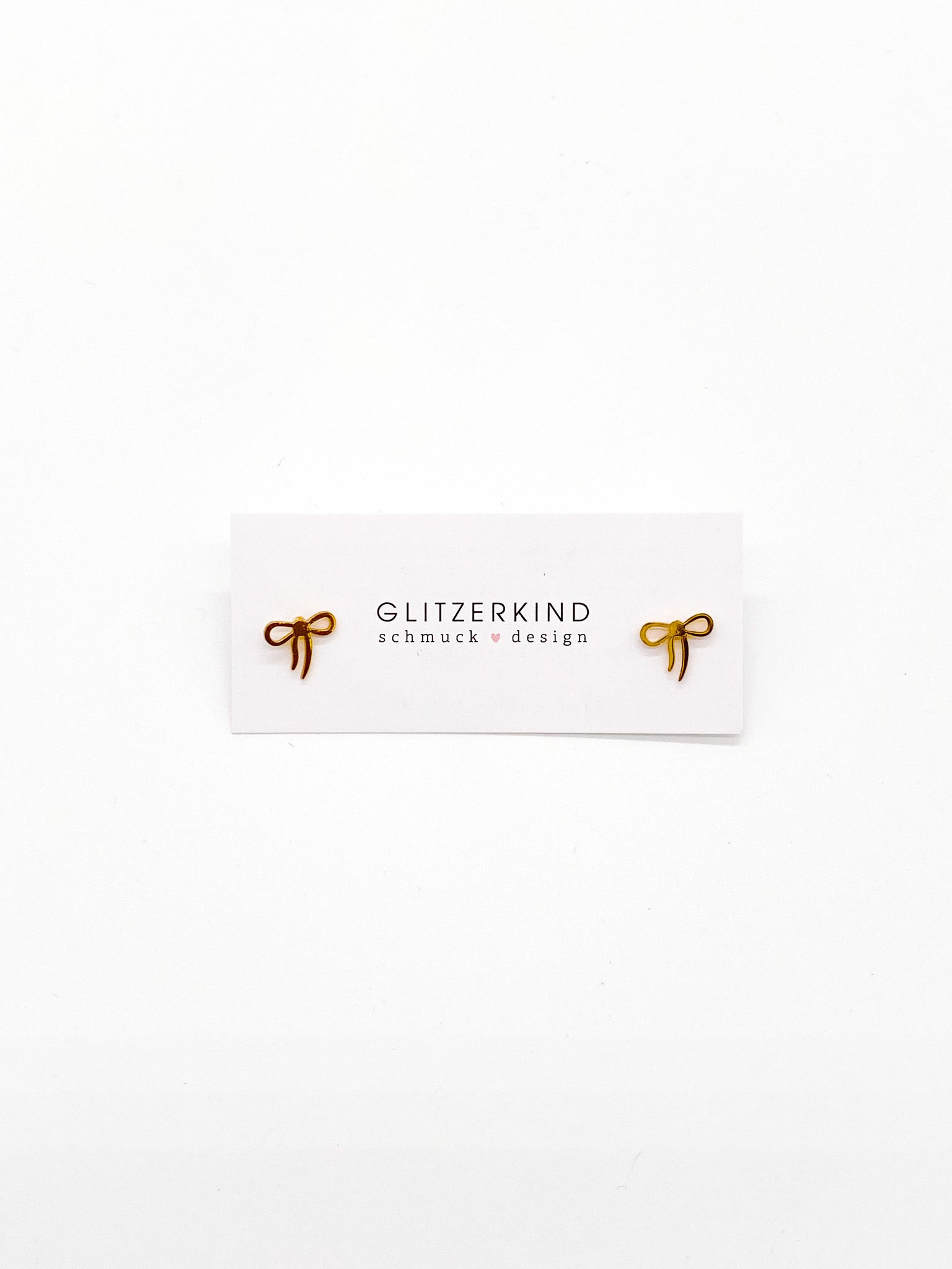 Ohrstecker Schleifen gold