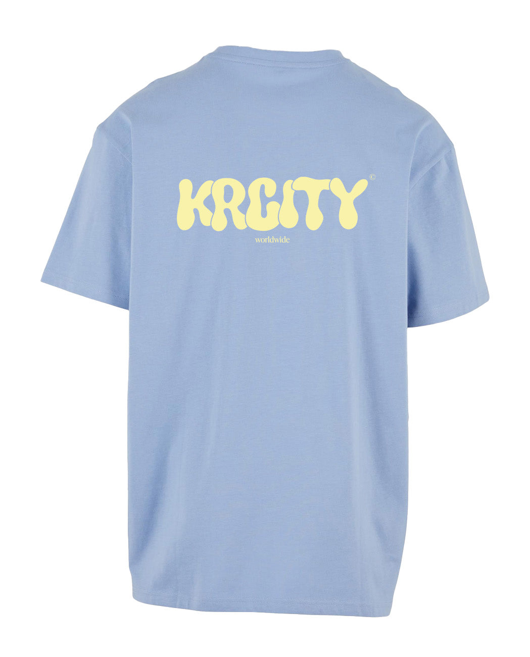 Oversize Bubble T-Shirt - Baby Blau