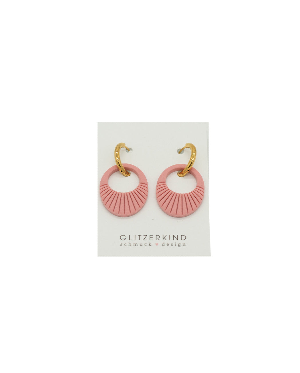 Creolen PAULA rosa (gold)