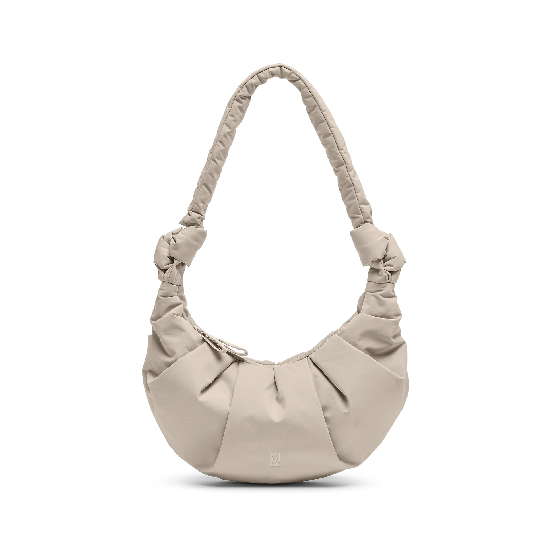 Pleats Moon Bag Small - scallop