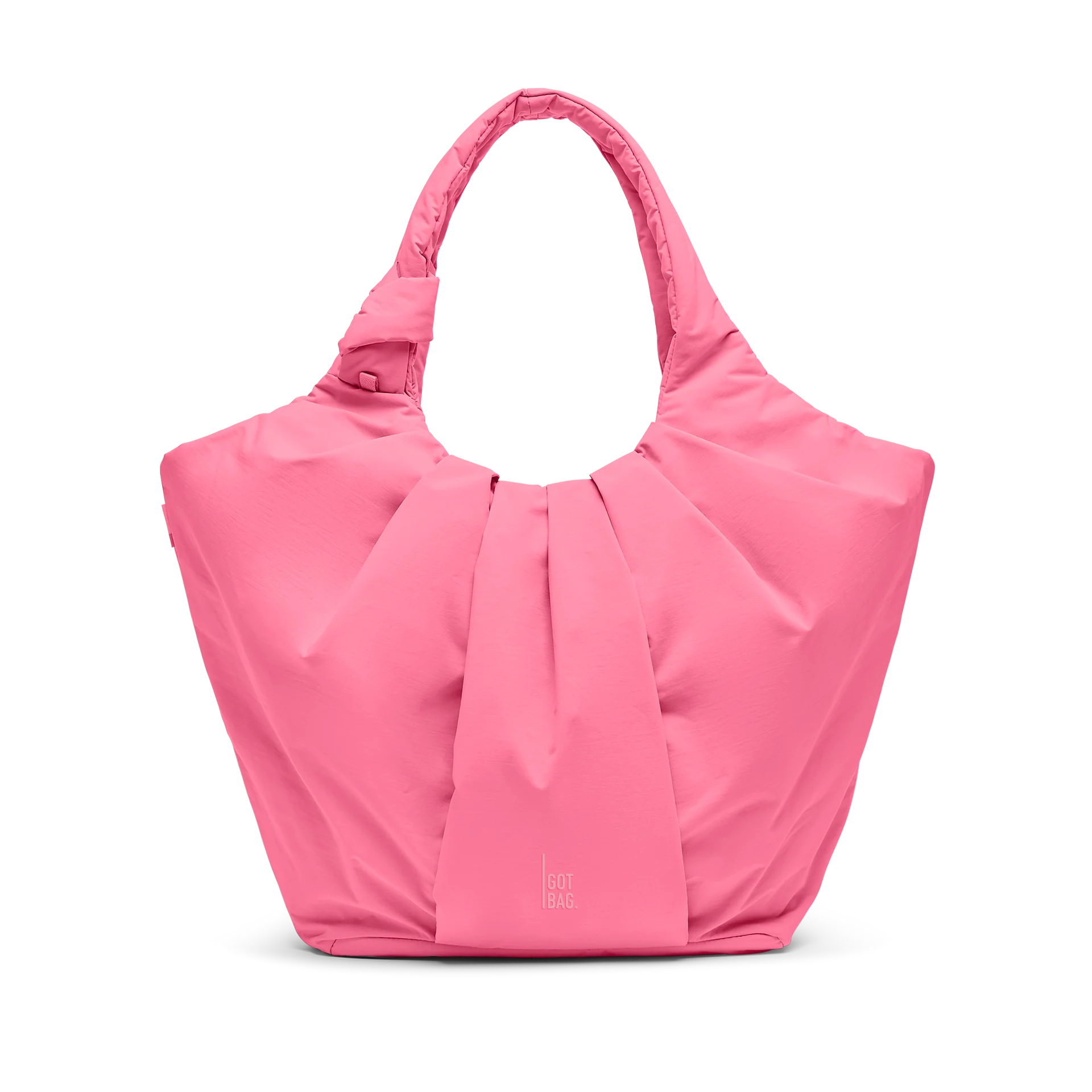 Pleat Tote Bag - salina pink monochrome