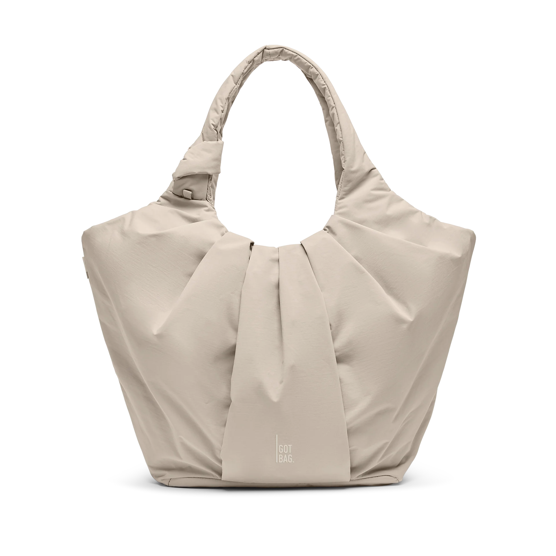 Pleat Tote Bag - scallop monochrome