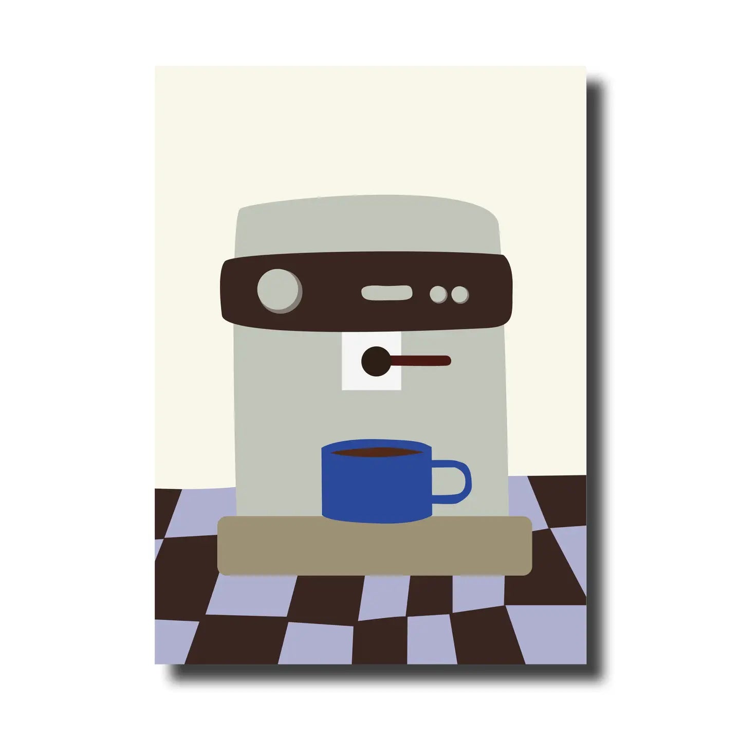 Postkarte Espressomaschine