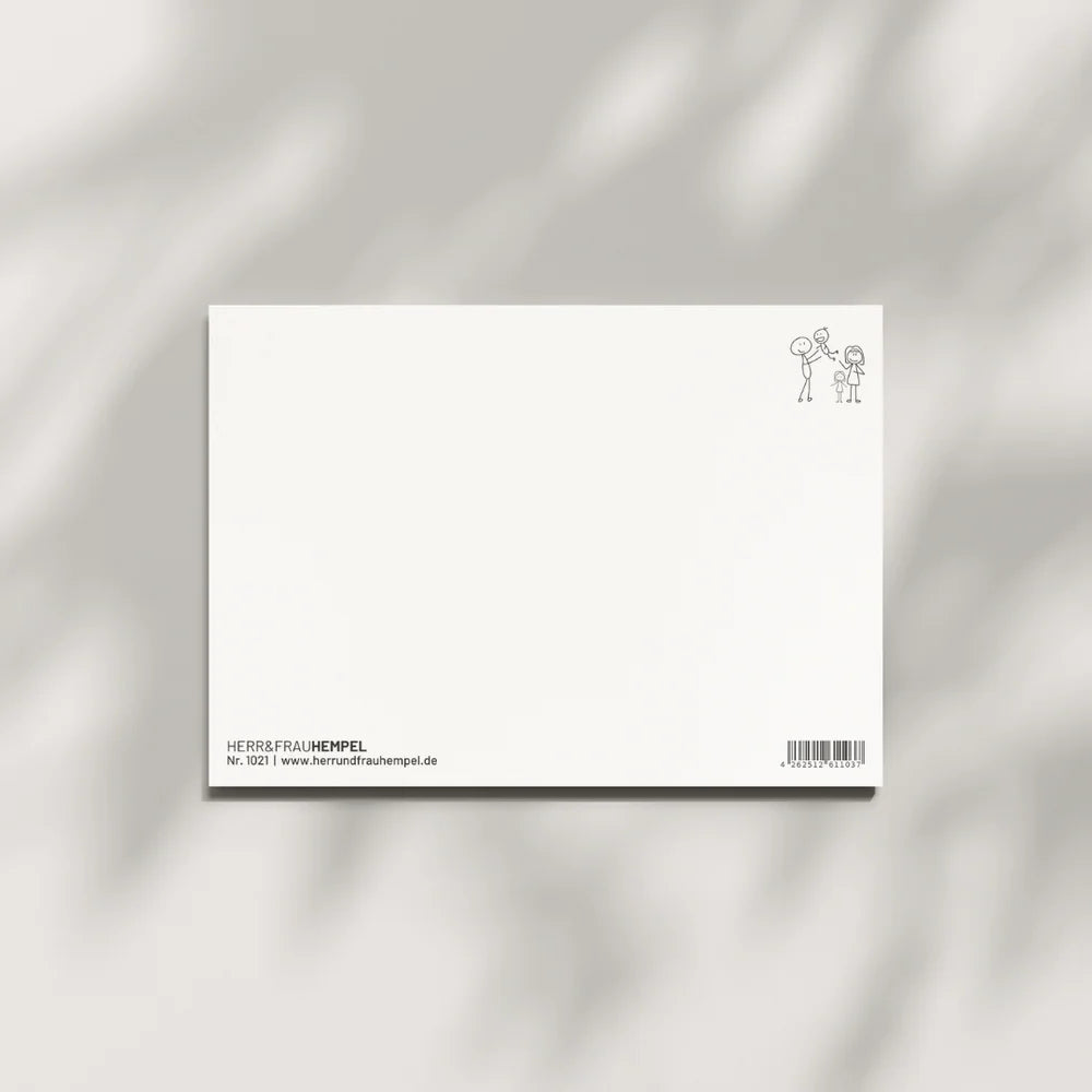 Postkarte FOUR IS A TEAM